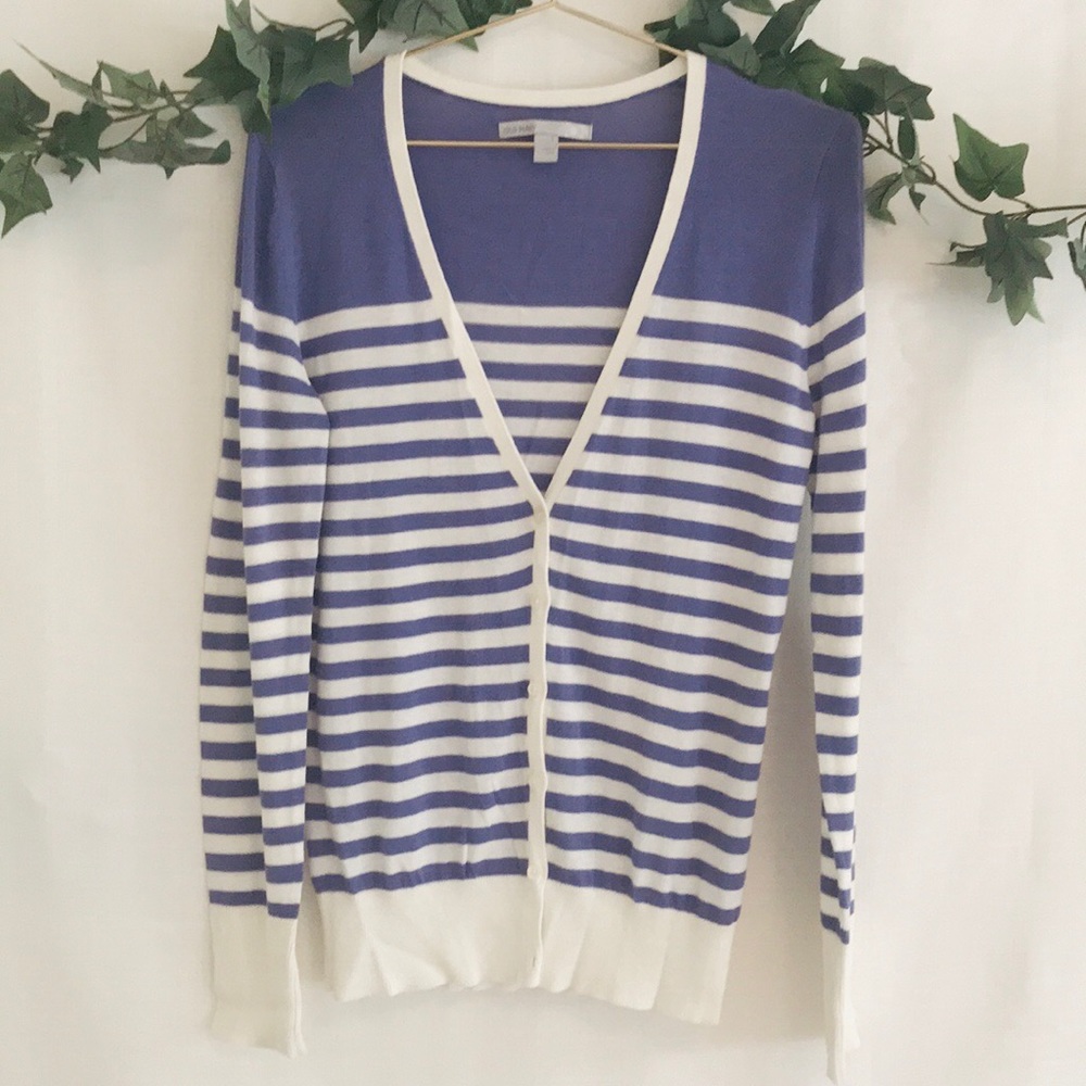 Old Navy size S purple white cardigan!